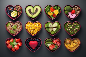 view-heart-shape-with-assortment-food-categories_23-2150825032